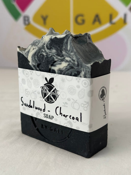 SANDALWOOD + ACTIVATED CHARCOAL SOAP BAR